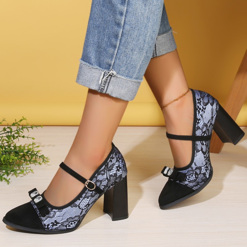 Tacones de otoño con lazo de d - Solar Panel reseña y precio