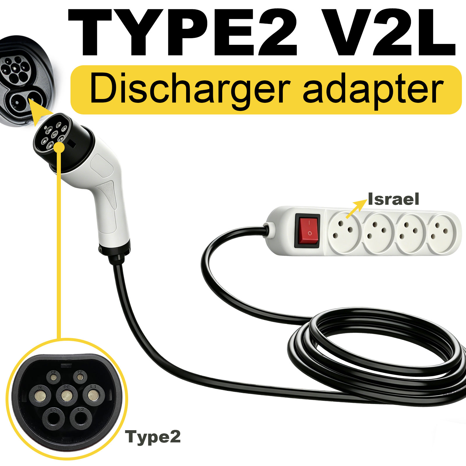 Adaptador de descarga V2L Tipo - Outdoor Power Station reseña y precio