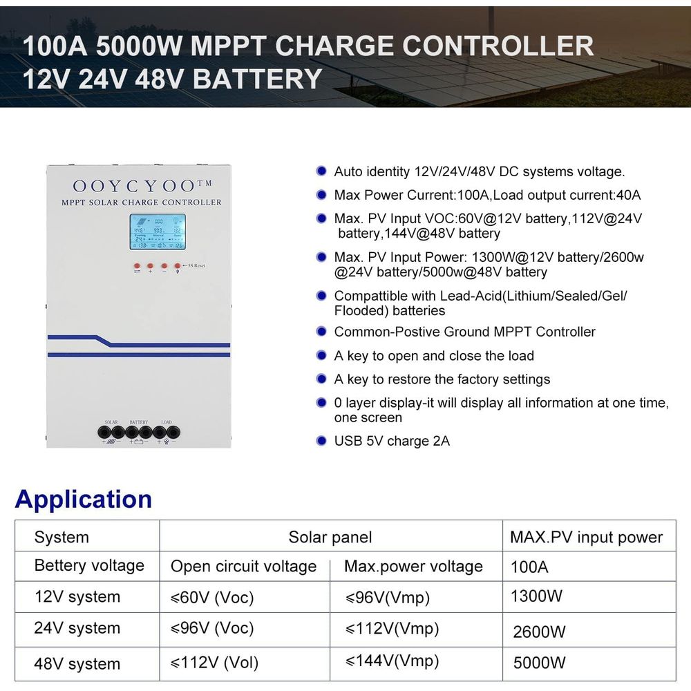 Controlador de Carga Solar MPP - Charge Controller Solar reseña y precio